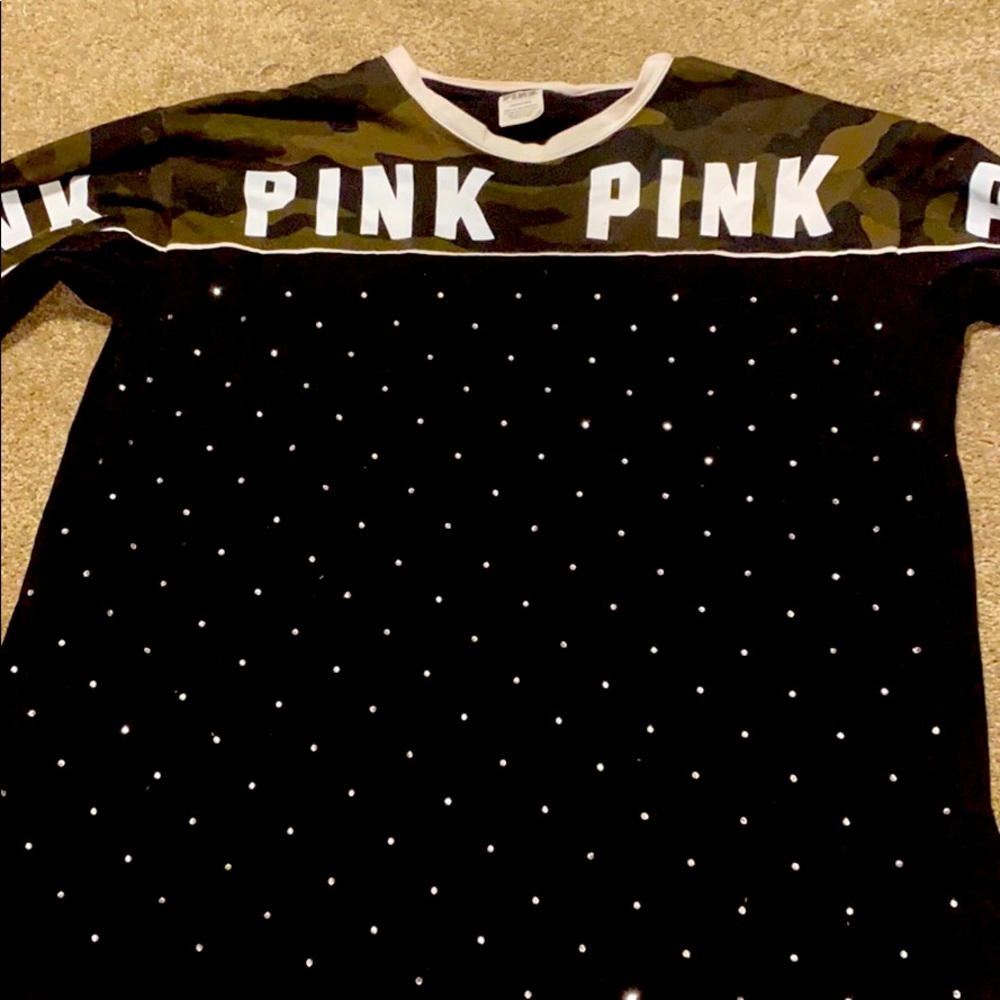 Victoria’s Secret Long sleeve rhinestone shirt